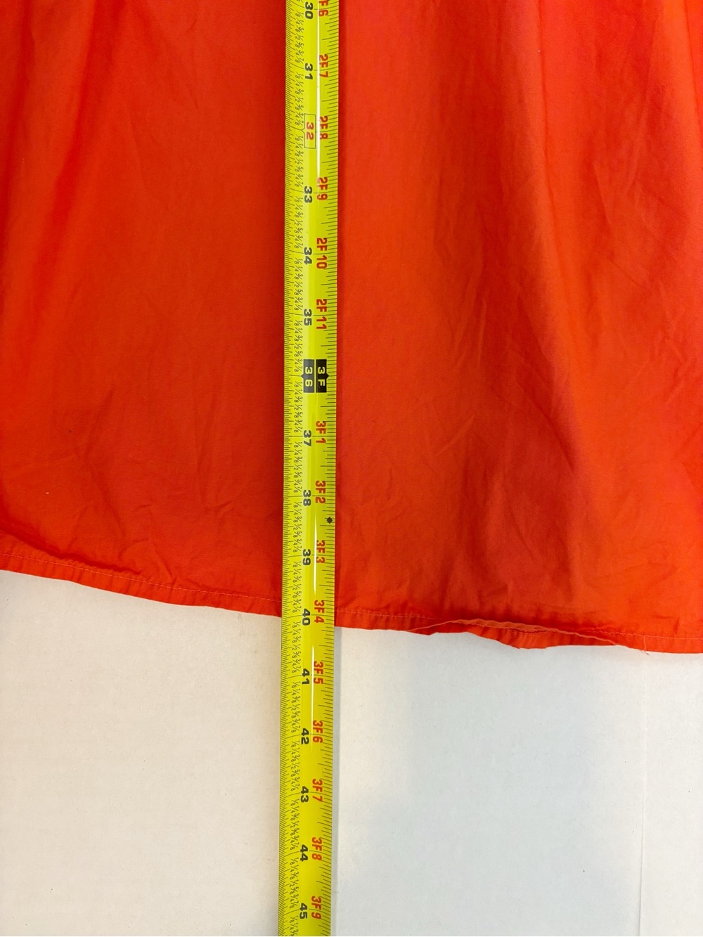 Quince 100% Organic Cotton Keyhole Midi Dress Vermilion Red Size M - Picture 14 of 14